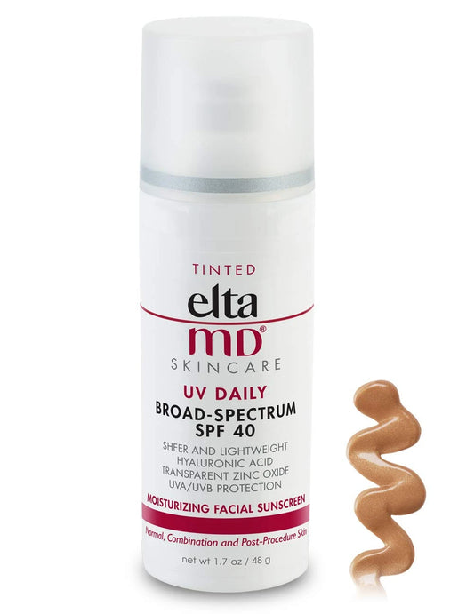EltaMD UV Daily Tinted SPF 40 Sunscreen – 48g | All Skin Types Tinted Sunscreen SPF Peaceful Pleasures Health and Wellness Clear United States