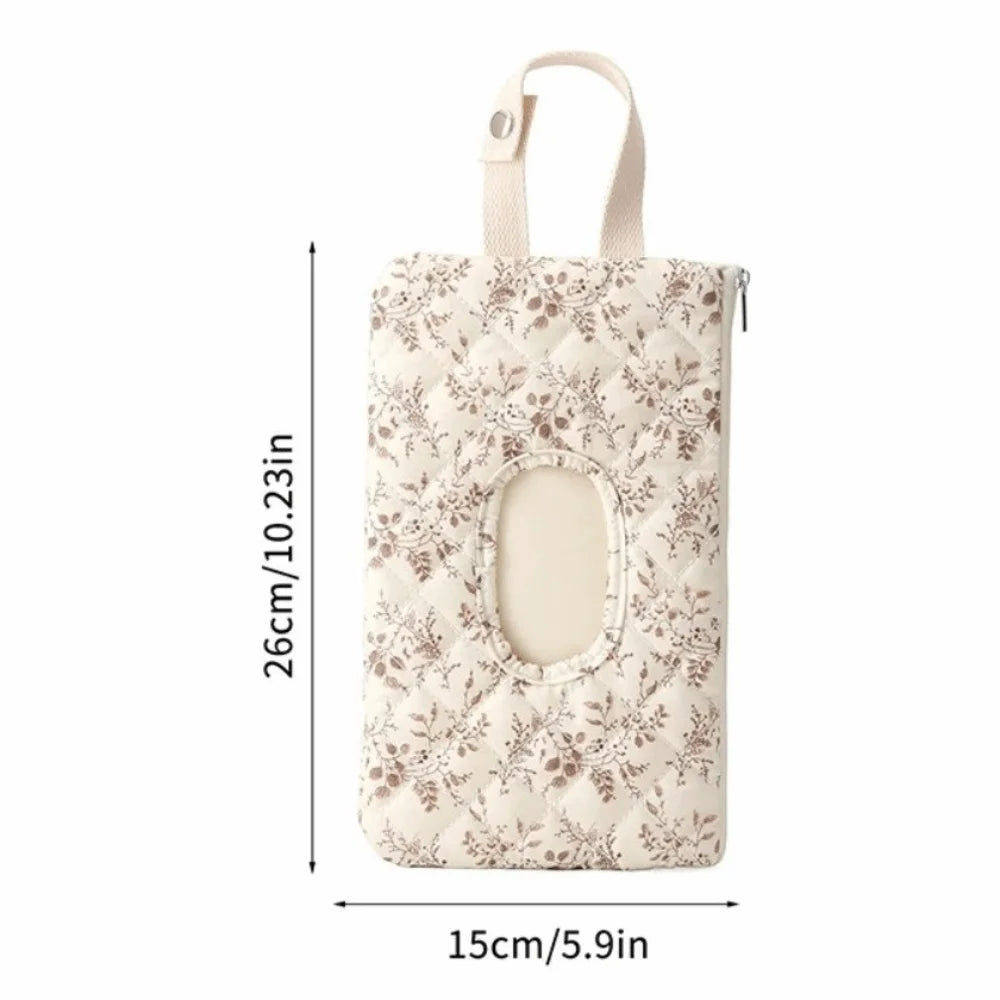 Floral Baby Wipes Dispenser Pouch | Portable Reusable Case
