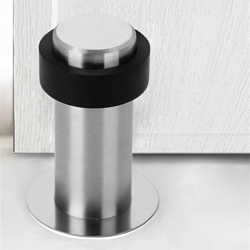 304 Stainless Steel Floor Door Stop – Screw or Adhesive Mount Floor Door Stop Peaceful Pleasures Health and Wellness