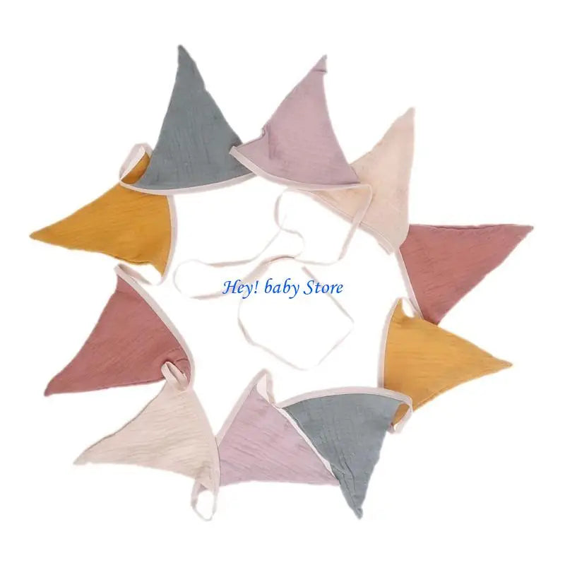 Baby Photography Bunting Flags | Cotton Newborn Photo Props