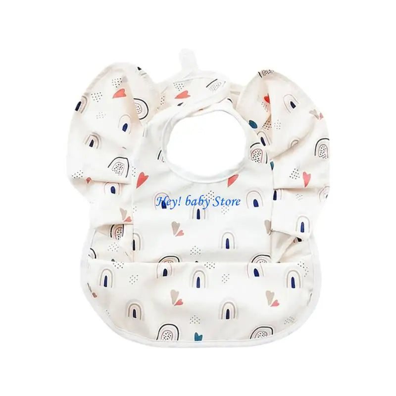 Angel Wing Flying Sleeve Baby Bib | Waterproof Catcher Bib