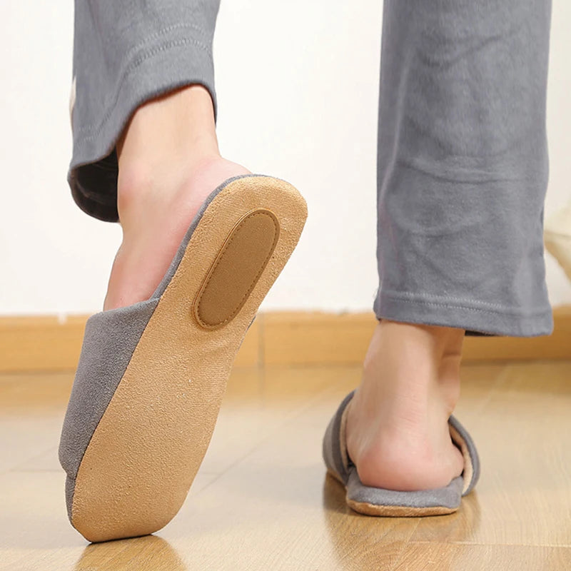 Non-Slip Indoor Slippers | Lightweight Suede Couple Home Shoes