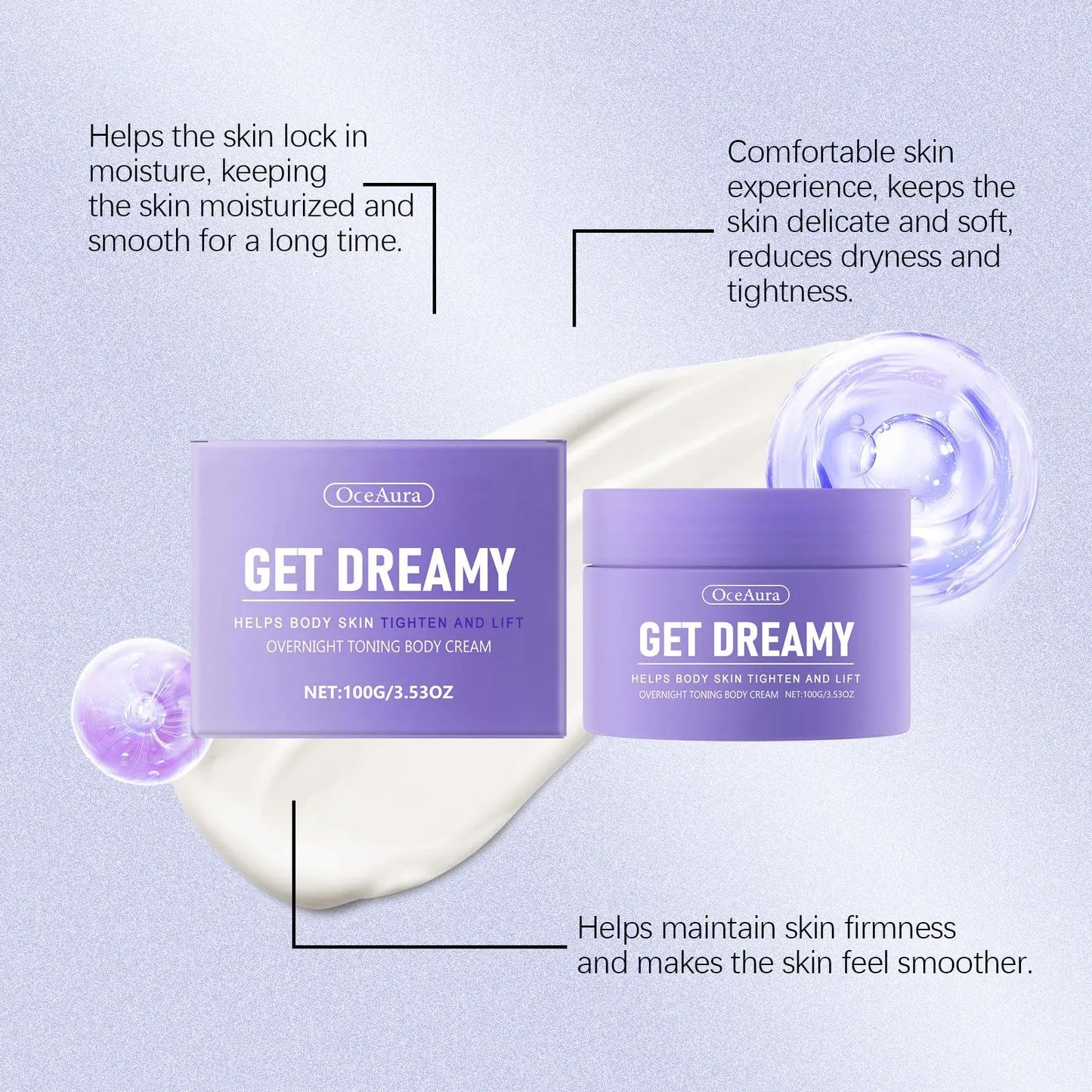 OceAura Body Firming Cream – Tighten, Lift & Smooth Skin 100g