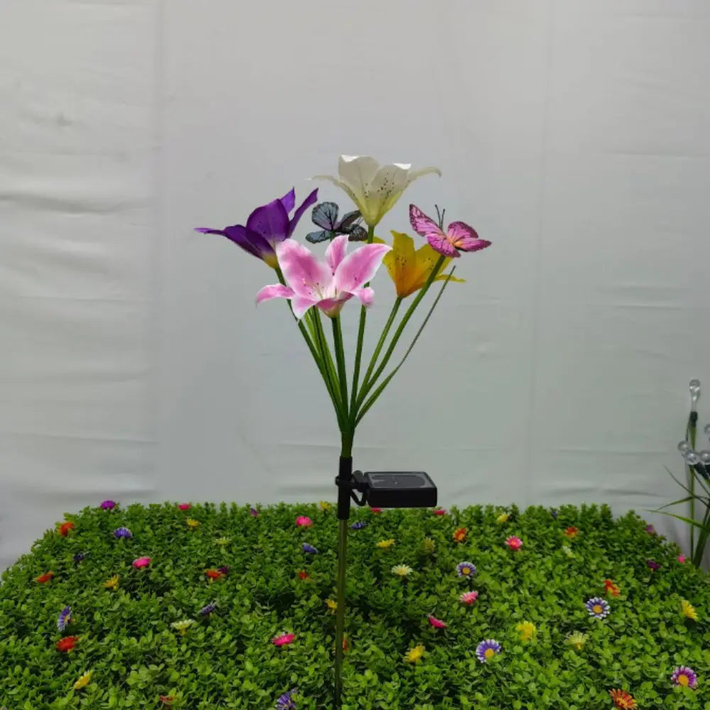 Solar Butterfly Flower Garden Stake Light – Color Changing
