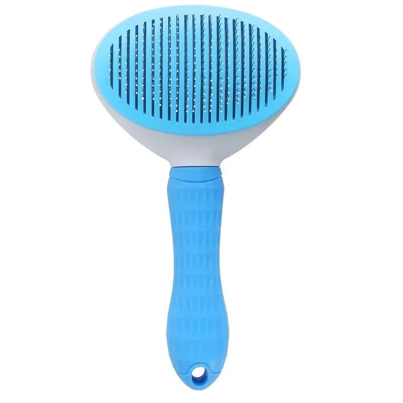 Pet Dog Brush Cat Comb Self Cleaning Pet Hair Remover Brush For Dogs Cats Grooming Tools Pets Dematting Comb Dogs Accessories Peaceful Pleasures Health and Wellness 1pc