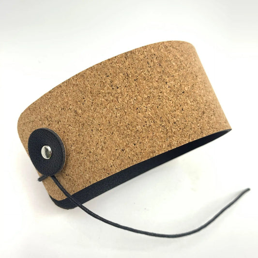 Foldable Primary Color Cork Leather Cup Sleeve Leather Pattern Iced Coffee Cup Sleeve Stainless Steel Peaceful Pleasures Health and Wellness