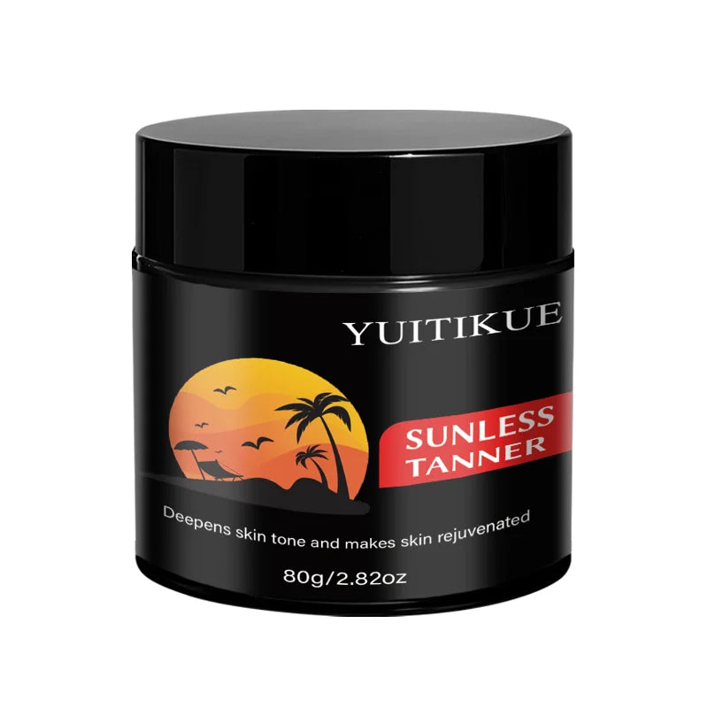 Yuitikue Sunless Tanner Cream, 80g Self Tanning Cream for Deepening Skin Tone & Rejuvenating, Face & Body Peaceful Pleasures Health and Wellness 1pc 80g