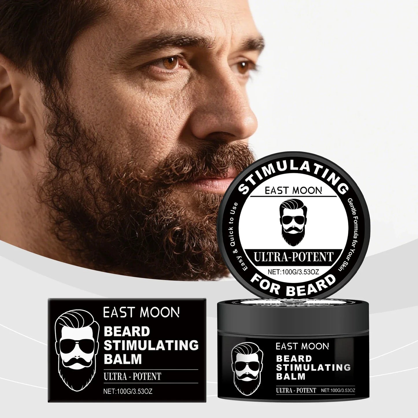 East Moon Men's Beard Balm – Deep Nourishment & Softening