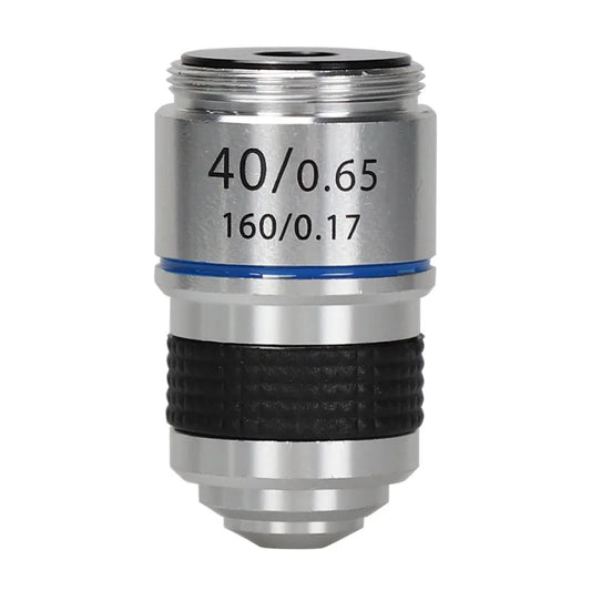 Microscope Optical Lens Universal Metal Accessory 185 Achromatic Objective Lens 4X10X40X100X Magnification Objective Lens Oil Peaceful Pleasures Health and Wellness