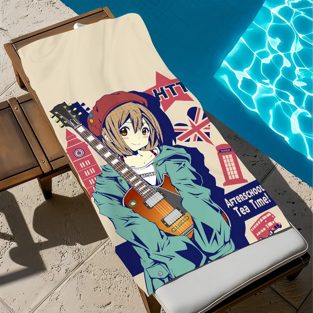 K-ON Anime Quick-Dry Beach Towel | Soft Microfiber Pool & Gym