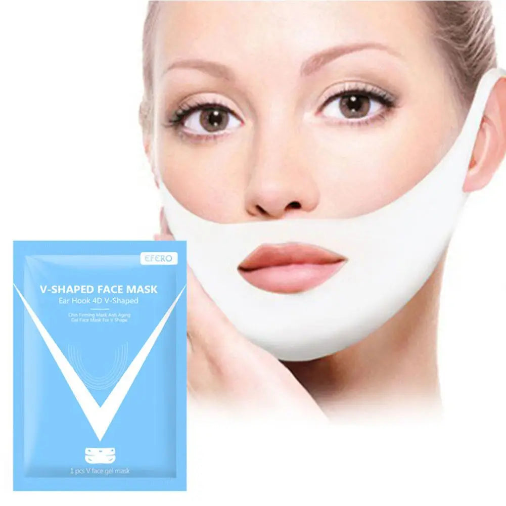 V-Shape Face Lifting Mask – Chin Firming & Slimming Mask for Anti-Wrinkle & Brightening Peaceful Pleasures Health and Wellness