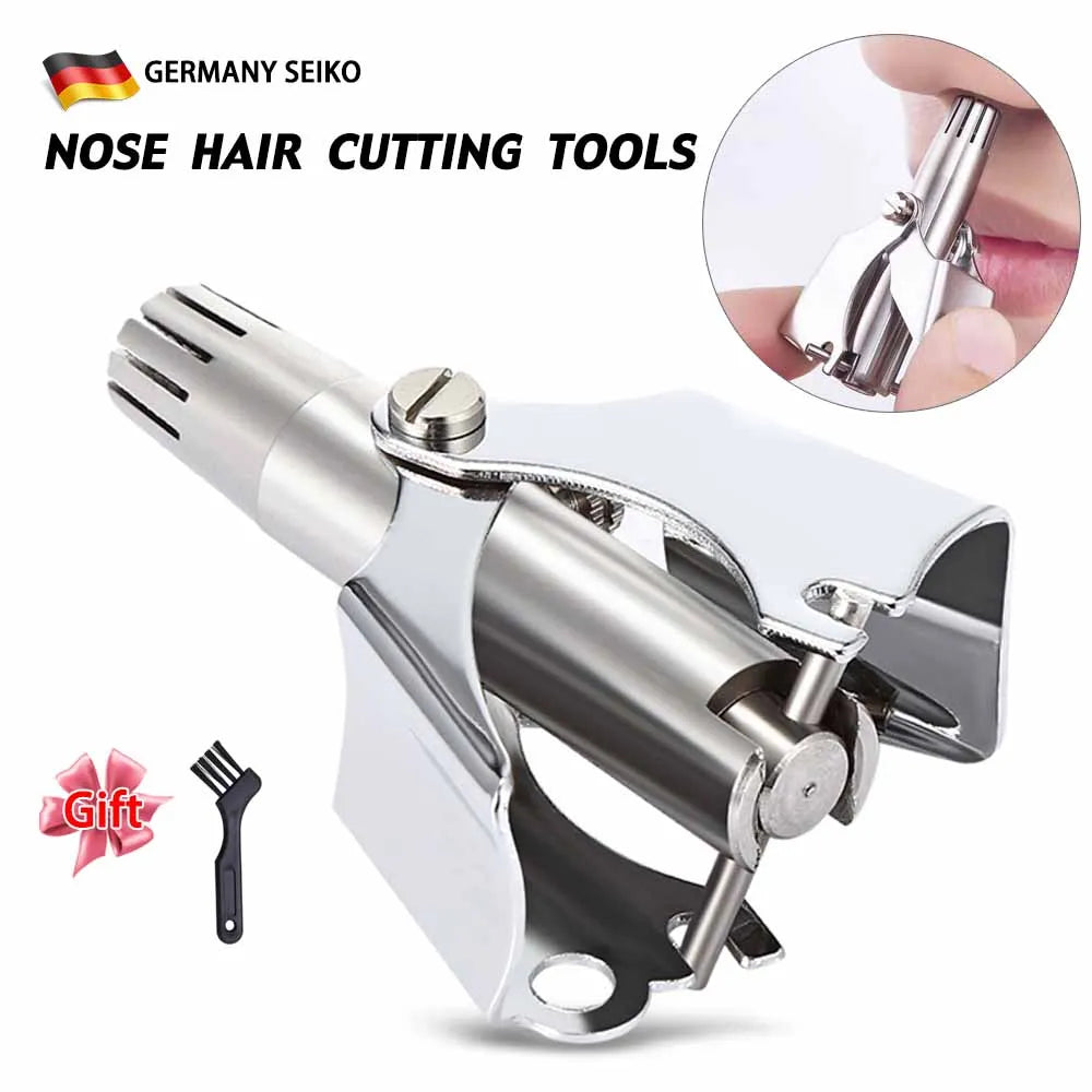 FAHE Manual Stainless Steel Nose & Ear Hair Trimmer