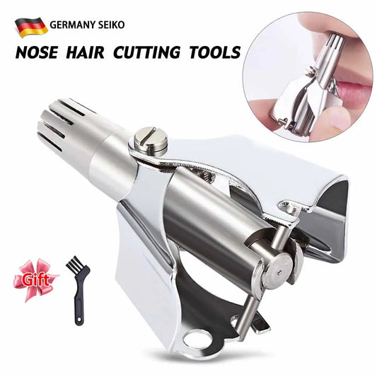FAHE Manual Stainless Steel Nose & Ear Hair Trimmer Nose & Ear Trimmer Peaceful Pleasures Health and Wellness