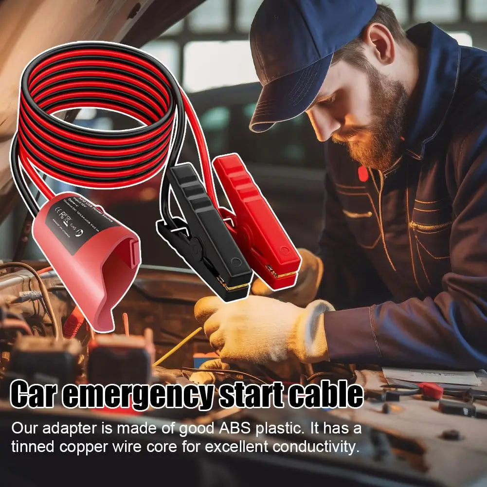 Milwaukee M12 Jump Start Cable 12AWG 1.8m with Alligator Clips
