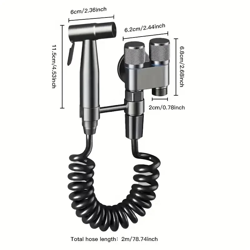 Wall Mounted Dual Outlet Mop Faucet | Ceramic Valve