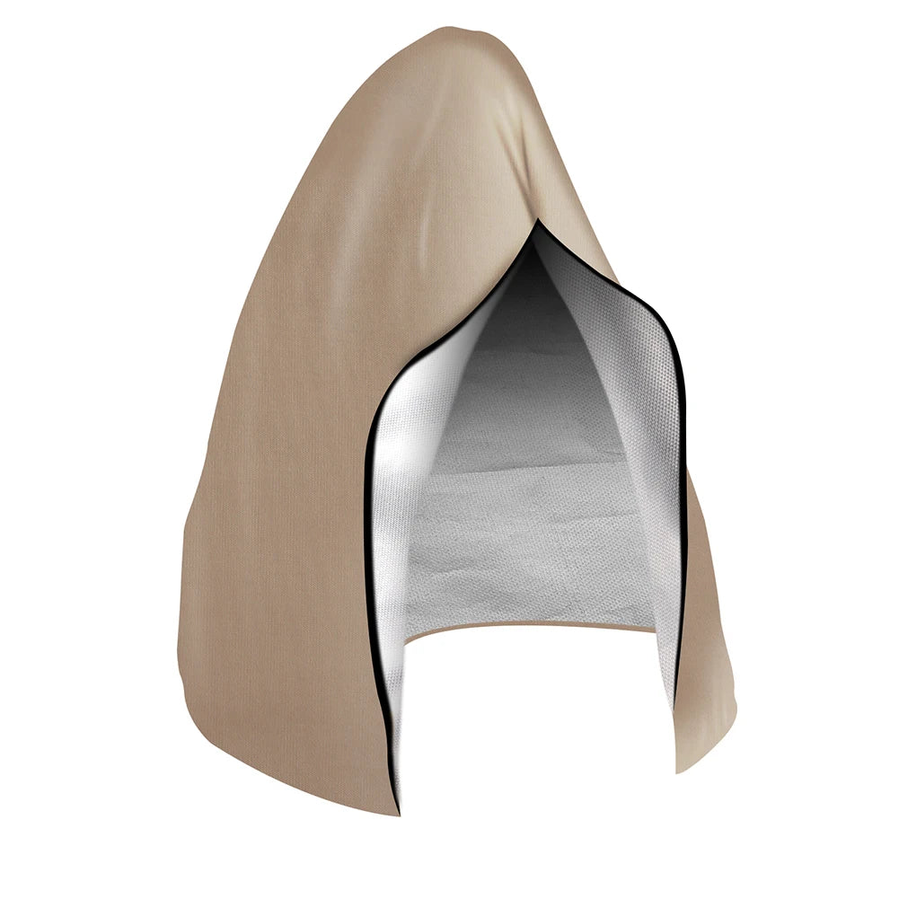 Hanging Chair Cover with Zipper Waterproof Anti UV Weather Resisatant Outdoor Garden Swing Egg Chair Seat Furniture Protector Peaceful Pleasures Health and Wellness beige 115x190CM