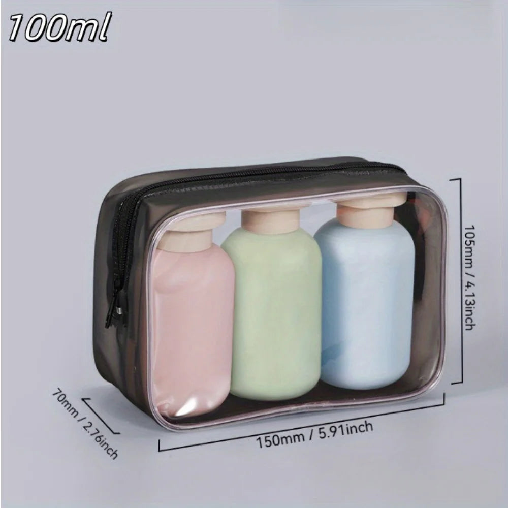 3-Pack Leak-Proof Refillable Travel Bottles | Flip Cap