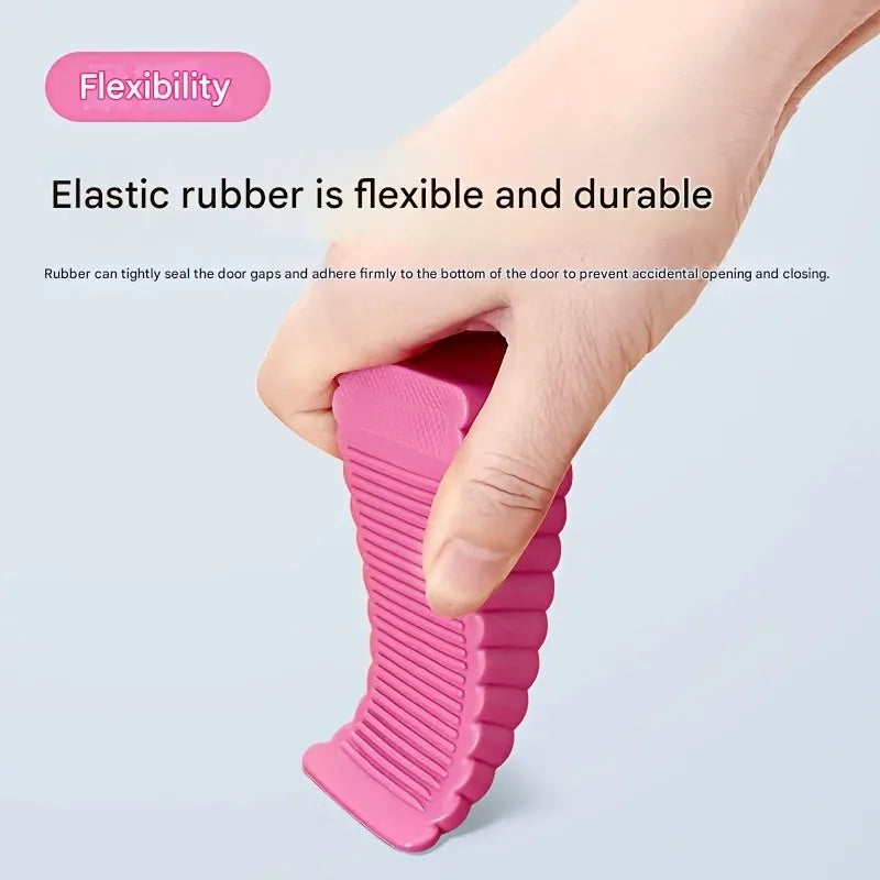 3-Pack Windproof Door Stoppers | Matte Plastic Anti-Collision
