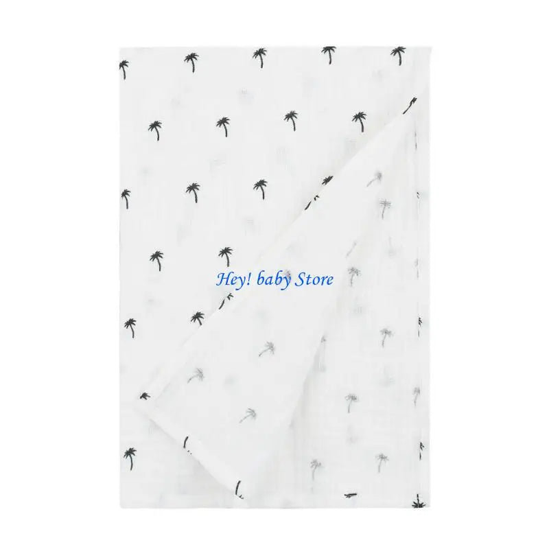 Muslin Swaddle Blanket Newborn | Soft Cotton Bamboo 33"