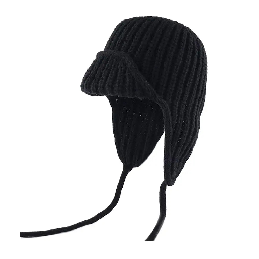 Women's Knit Trapper Ushanka Hat with Ear Flaps | Winter Beanie