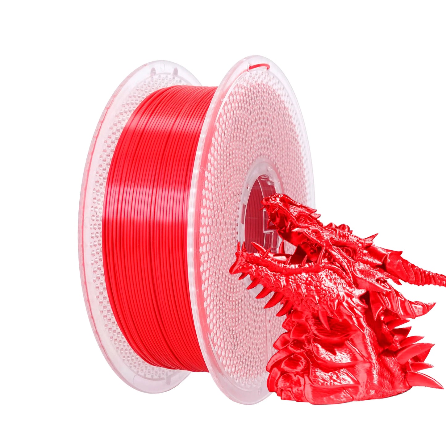 BING3D Silk PLA+ Red Filament 1.75mm 1KG | Chrome Gloss Finish