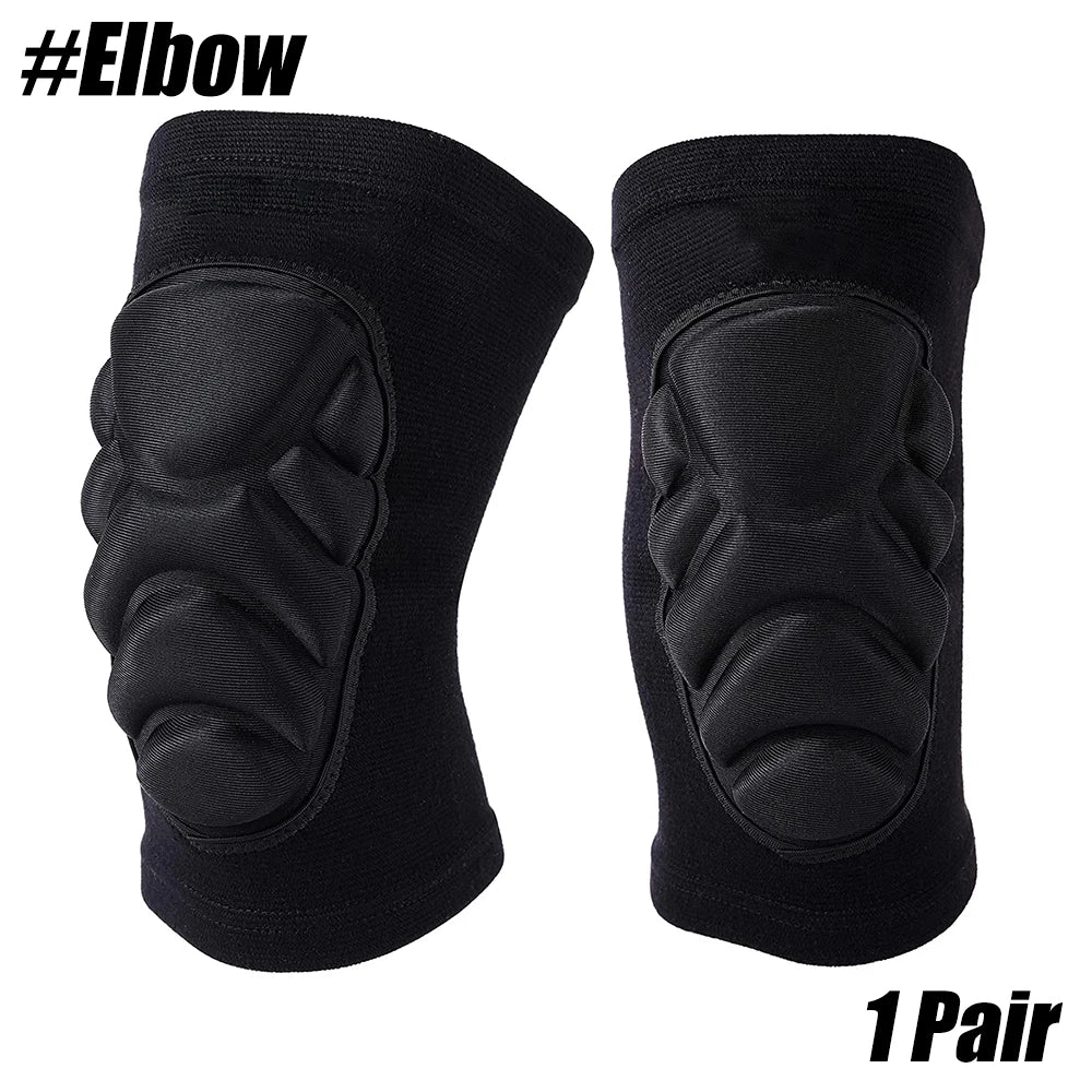WEFITON Knee & Elbow Pads – EVA Foam Anti-Slip Sports & Work Knee & Elbow Pads Peaceful Pleasures Health and Wellness Elbow-1Pair L