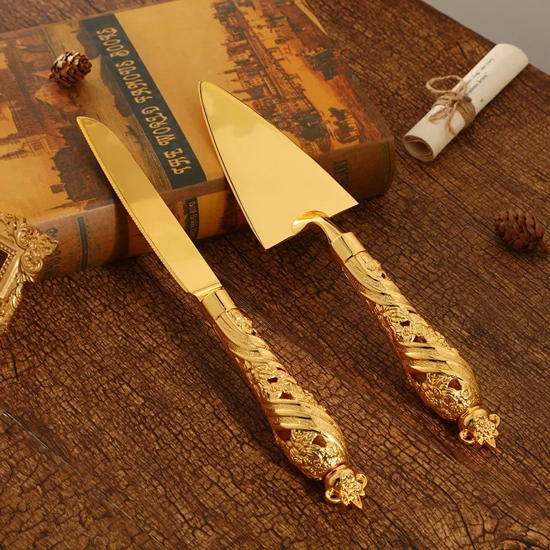 2Pcs Wedding Cake Knife and Shovel Pizza Bread Knife Wedding Supplies Cake Knife Triangle Bread Shovel Baking Tools Peaceful Pleasures Health and Wellness Style 10