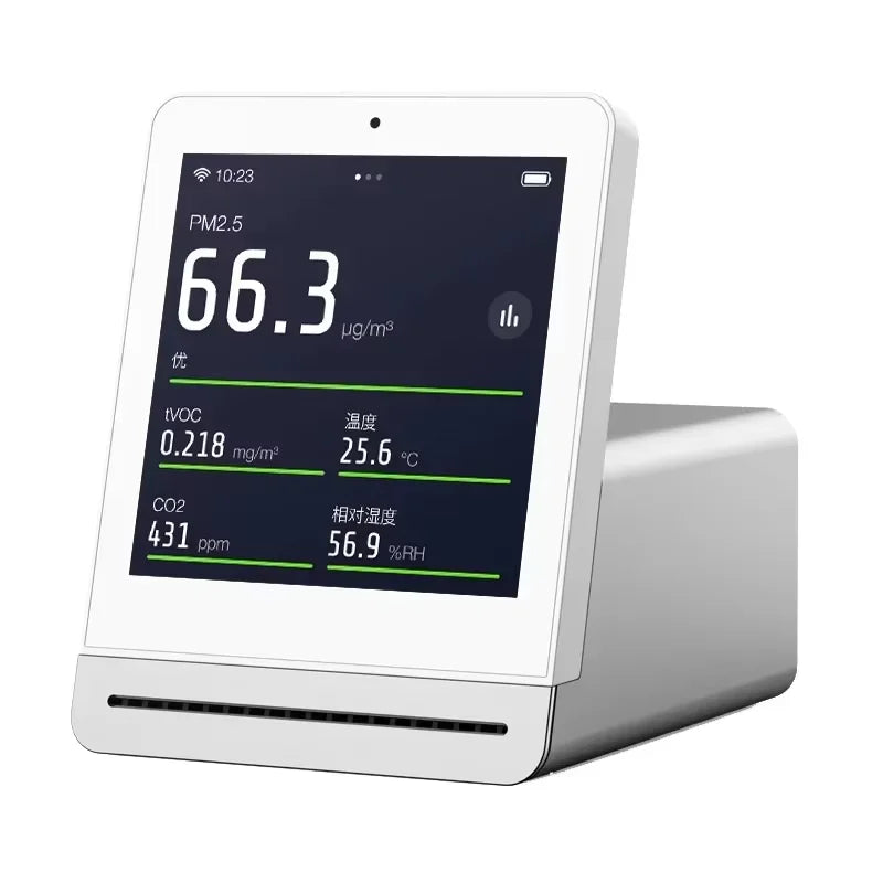Qingping Air Detector Temperature Humidity Sensor Touch Screen Control CO2 PM2.5 Quality Monitor for Xiaomi Mijia Smart Home Peaceful Pleasures Health and Wellness Upgraded Version W China Mainland