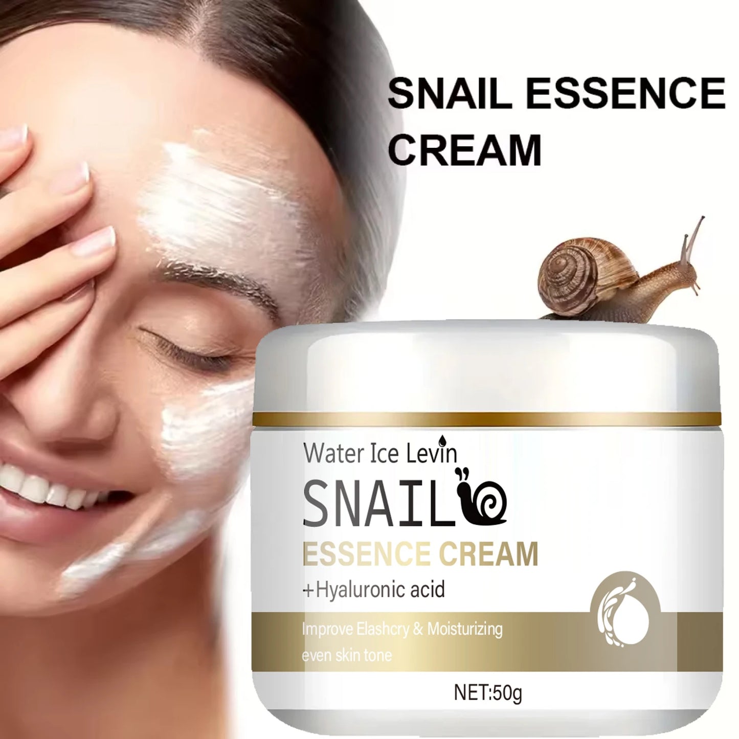 Snail Mucin Moisturizing Cream | Niacinamide & Hyaluronic Acid