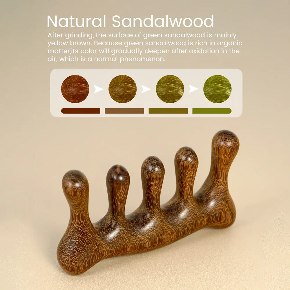 Wooden Wide Tooth Scalp Massage Comb for Hair Detangling