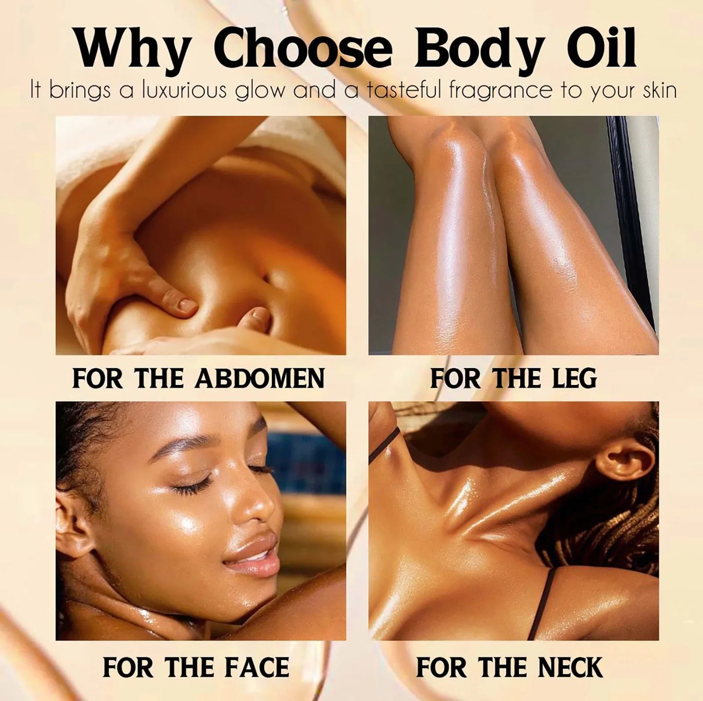 AILKE Skin Glowing Whitening Body Oil – All Skin Types 300ml Peaceful Pleasures Health and Wellness