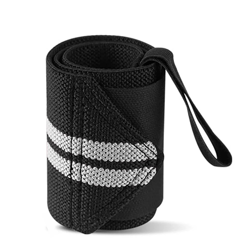 1PC Exercise Pressure Strap Elastic Wrist Wrist Pressure Weight Lifting Sports Wrist Bandage Wrap Wrist Guard against Sprain Men Peaceful Pleasures Health and Wellness Gray