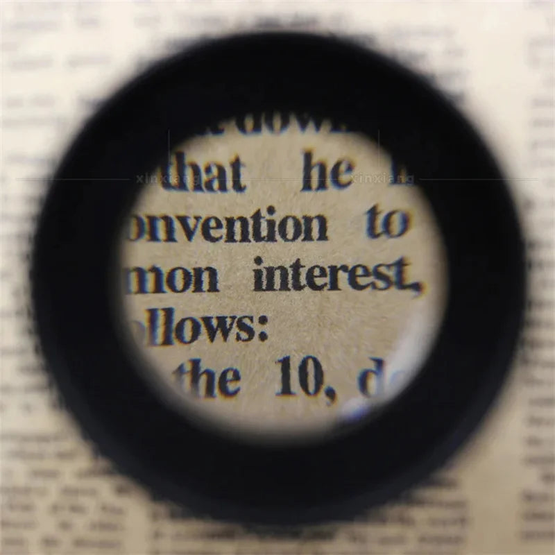 10X Magnifier 30Mm Cylindrical Optical High-Definition Magnifying Glass for Reading Book Jewelry Antique Identification Textile Peaceful Pleasures Health and Wellness