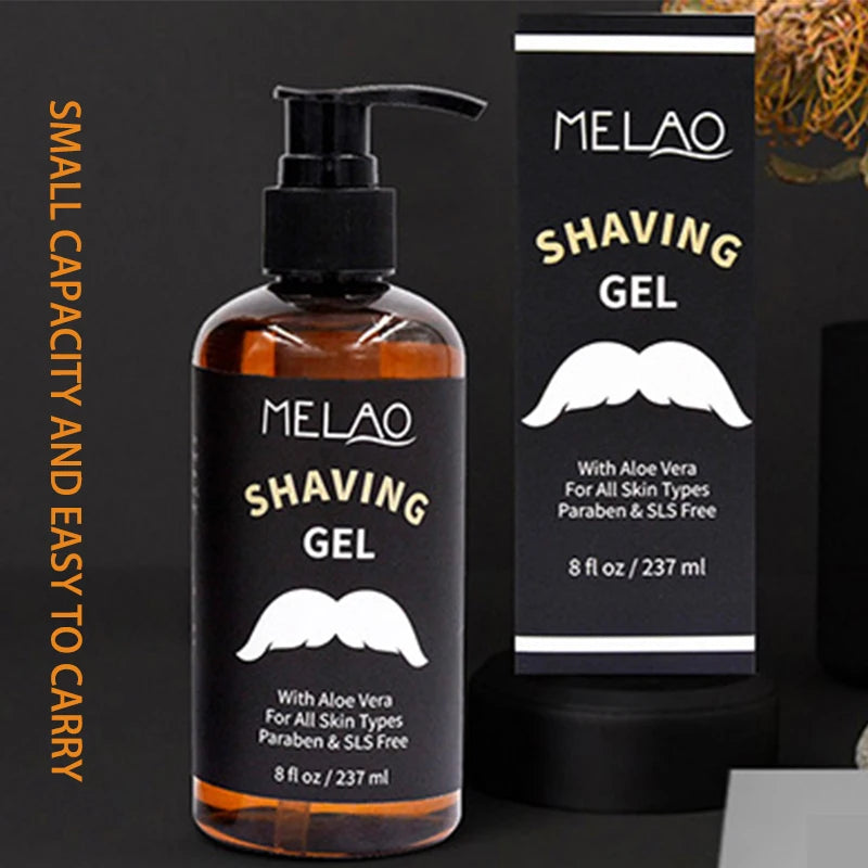 Men's shaving gel, refreshing shaving cream, beard softening, smooth shaving, amazing super-smooth shaving gel for senior men Peaceful Pleasures Health and Wellness