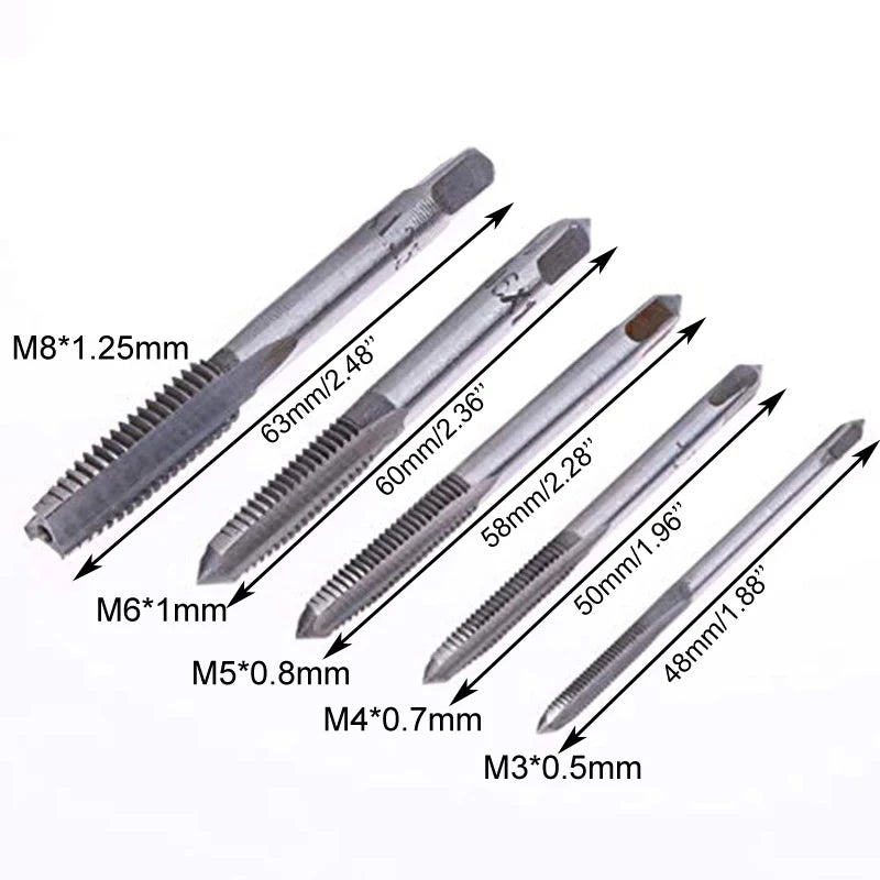 Adjustable T-handle Ratchet Tap Wrench M3-M8 Metric Machine Screw