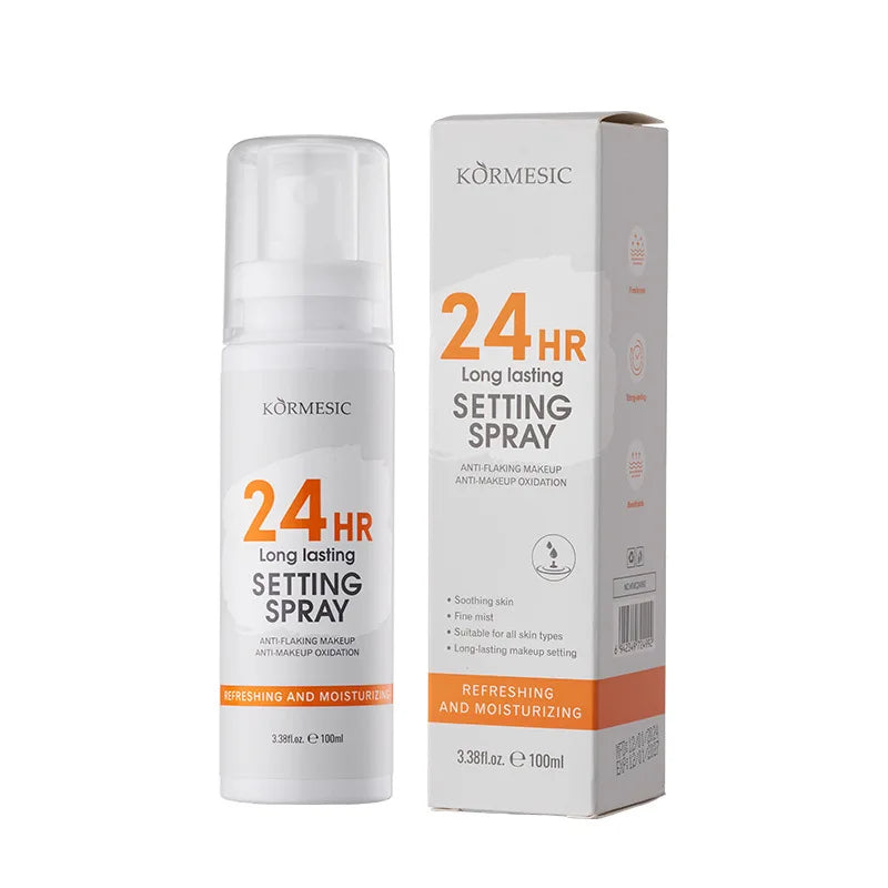 KORMESIC 24HR Long Lasting Setting Spray Anti-Makeup Oxidation Moisturizing– 100ml Peaceful Pleasures Health and Wellness 1pcs