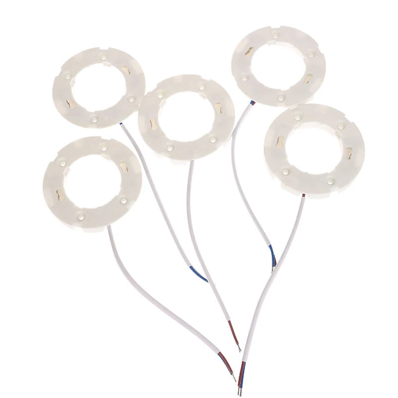 GX53 Lamp Holder Base Fitting with Fly Leads – 5-Pack