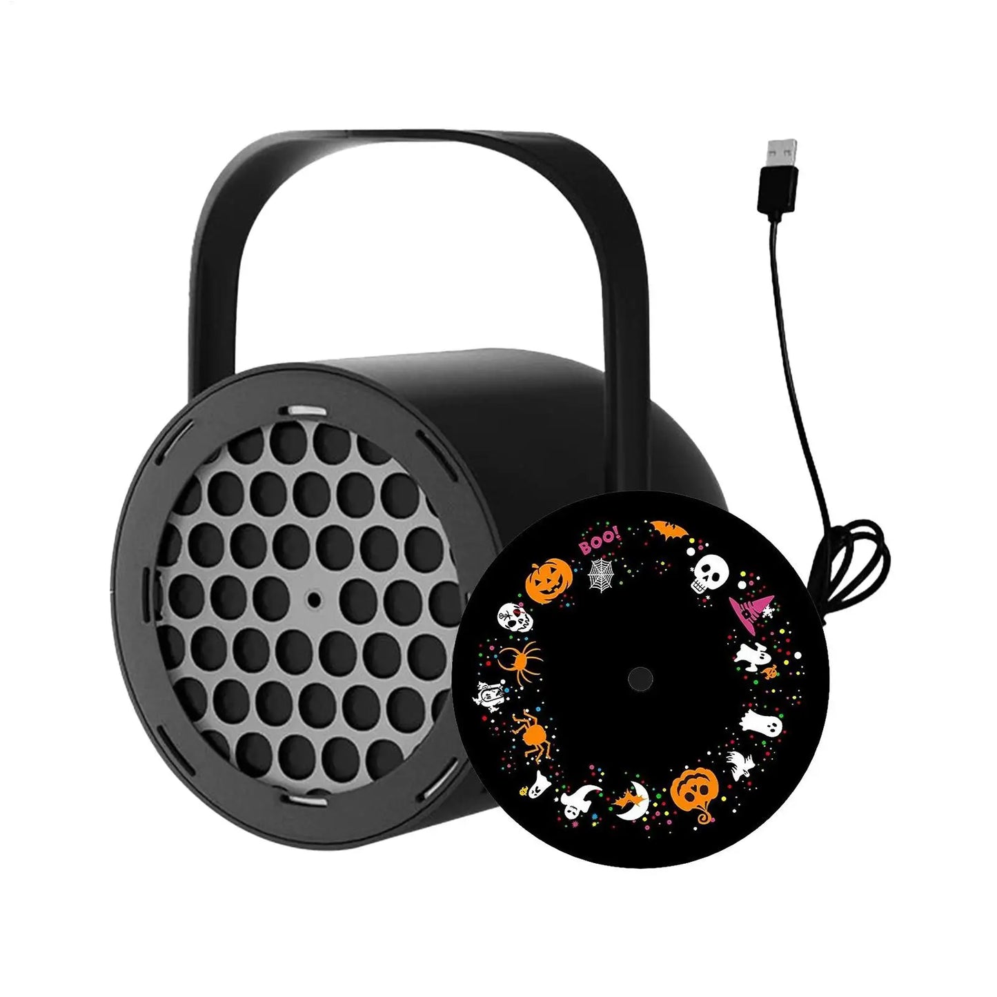 16 image Halloween Projector Lamp 5W USB HD Ghost Animation Projector Lamp Outdoor Waterproof Courtyard Party Decoration Peaceful Pleasures Health and Wellness