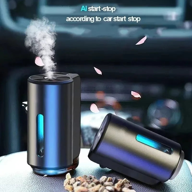 Car Essential Oil Diffuser Electric Waterless Aroma Diffuser Scent Machine For Removing Odors Auto Interior Car Accessories Peaceful Pleasures Health and Wellness