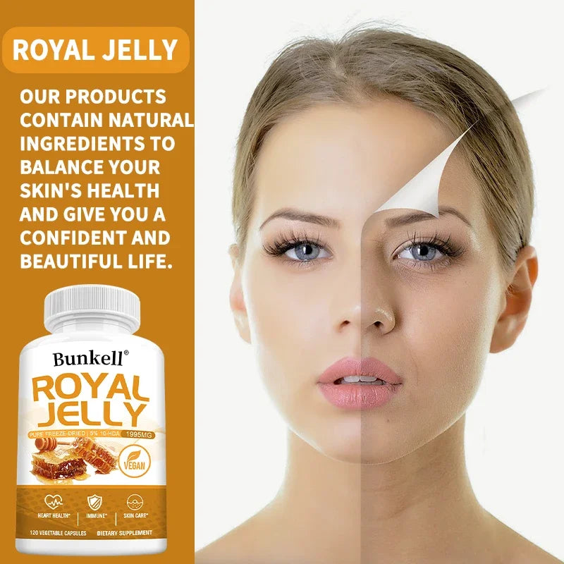 Royal Jelly 1995mg Capsules – Immune & Wellness Support