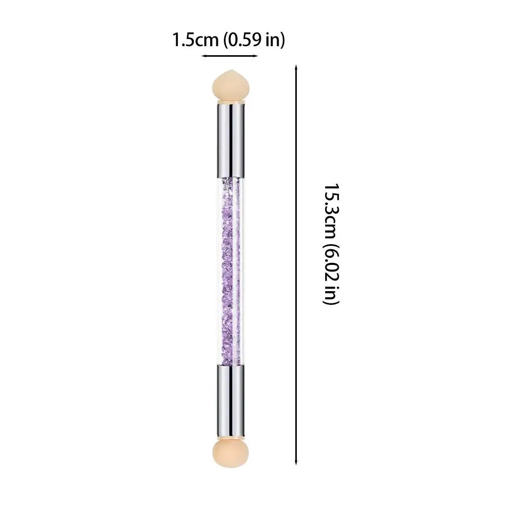 Double-Ended Gradient Sponge Pen | Rhinestone Nail Art Tool