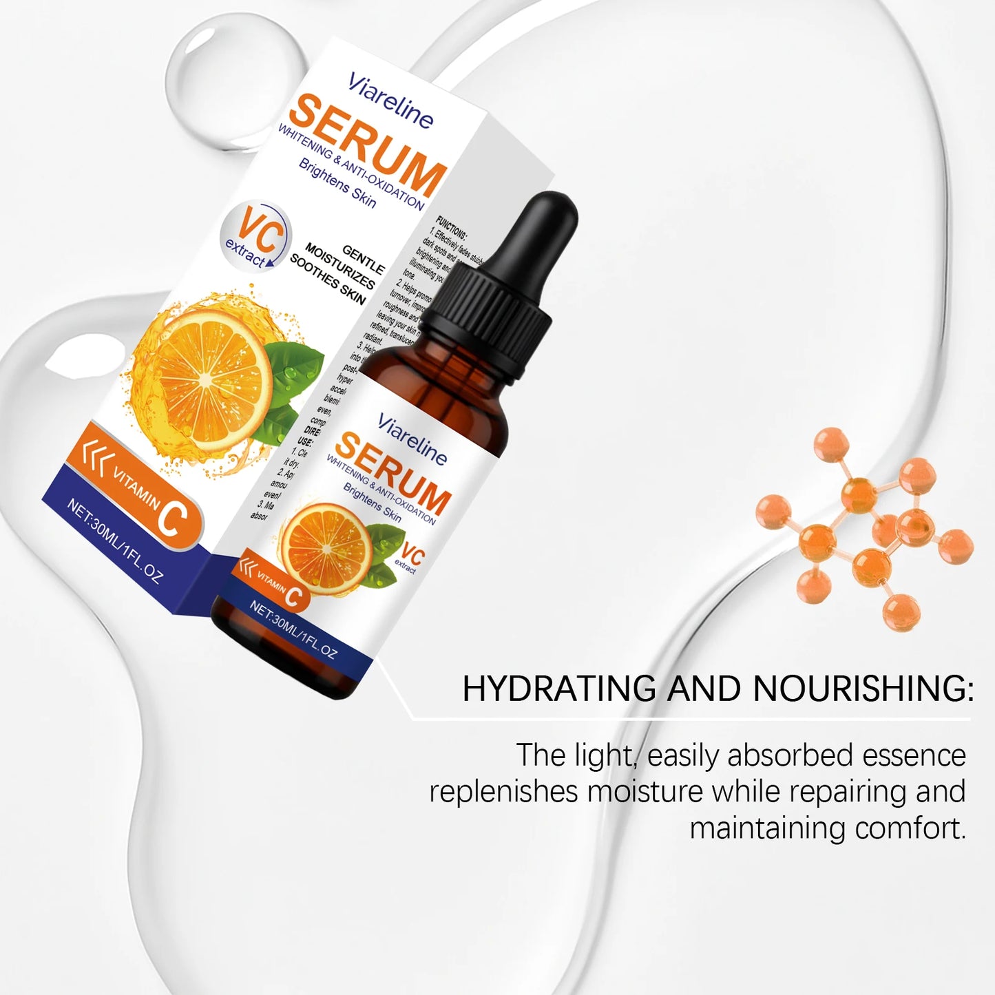 Viareline Vitamin C Facial Serum – Brighten & Fade Acne Marks