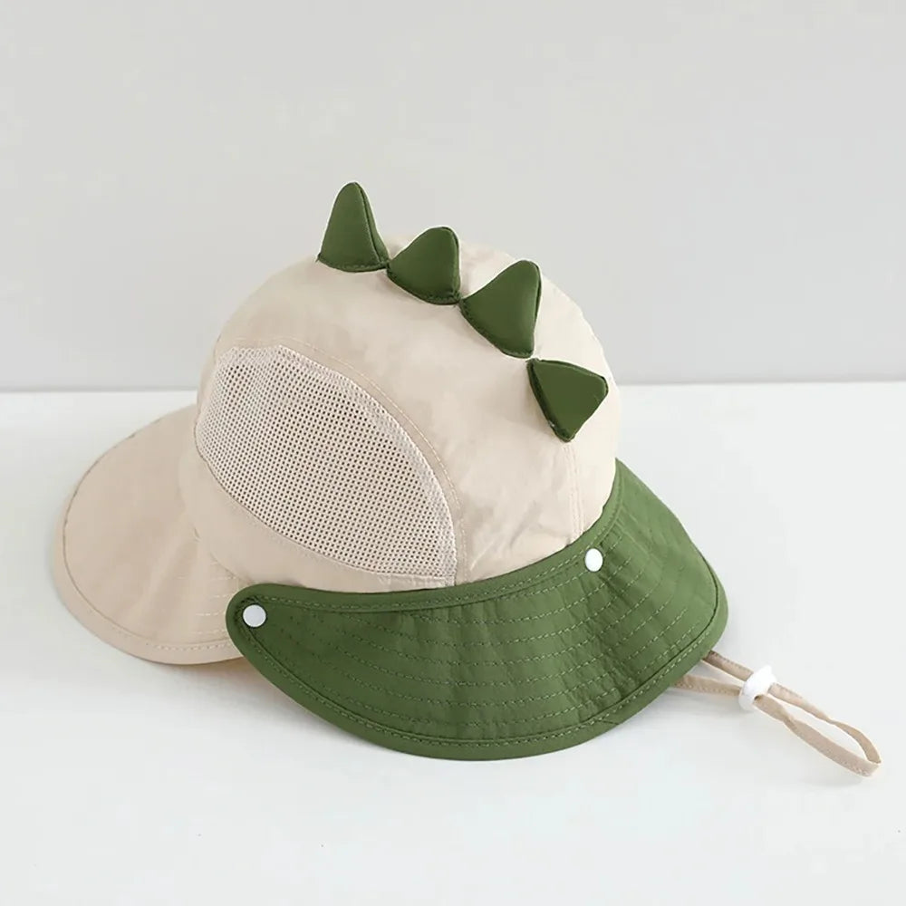 Cartoon Sunshade Baby Beach Hat Cute Bear Rabbit Ears Boys Girls Sun Visor Cap Summer Outdoor Breathable Mesh Panama Hats Peaceful Pleasures Health and Wellness