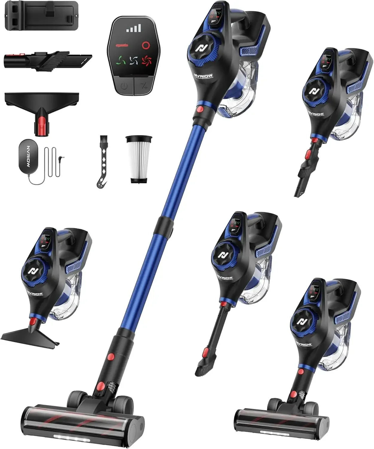 45Kpa Cordless Stick Vacuum, 80min Runtime, 1.5L Dust Cup, Lightweight for Carpet/Hardwood/Pet Hair/Car Peaceful Pleasures Health and Wellness United States