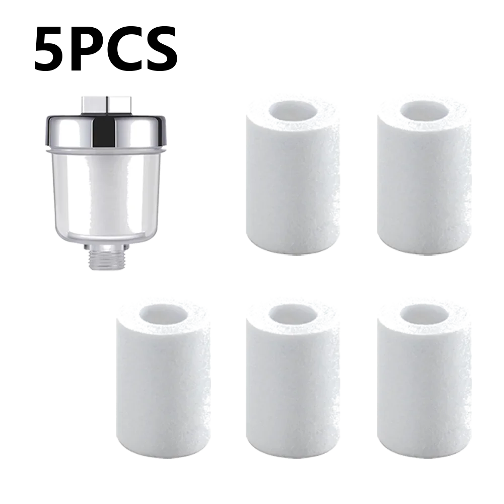 Universal Shower & Faucet Water Filter | 5-Micron PP Cotton