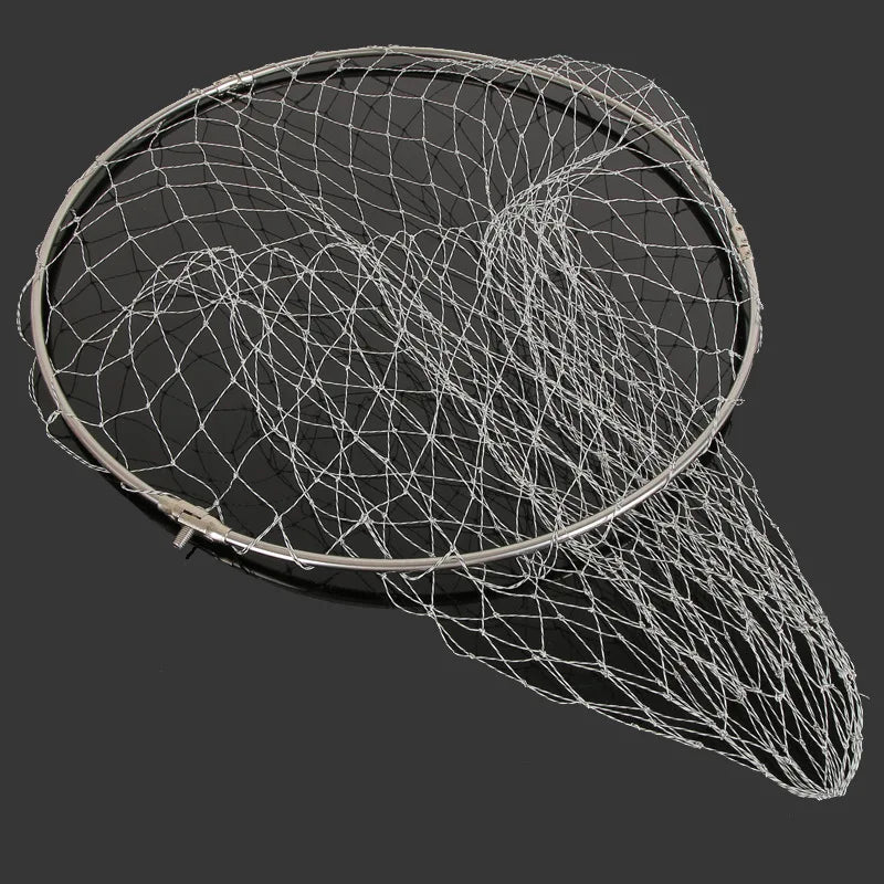 Stainless Steel Fishing Net,Folding Fishing Brail Landing Net,Fishing Net Bag Fishing Gear Net Accessories,Fish Catching Tools Peaceful Pleasures Health and Wellness C 40cm