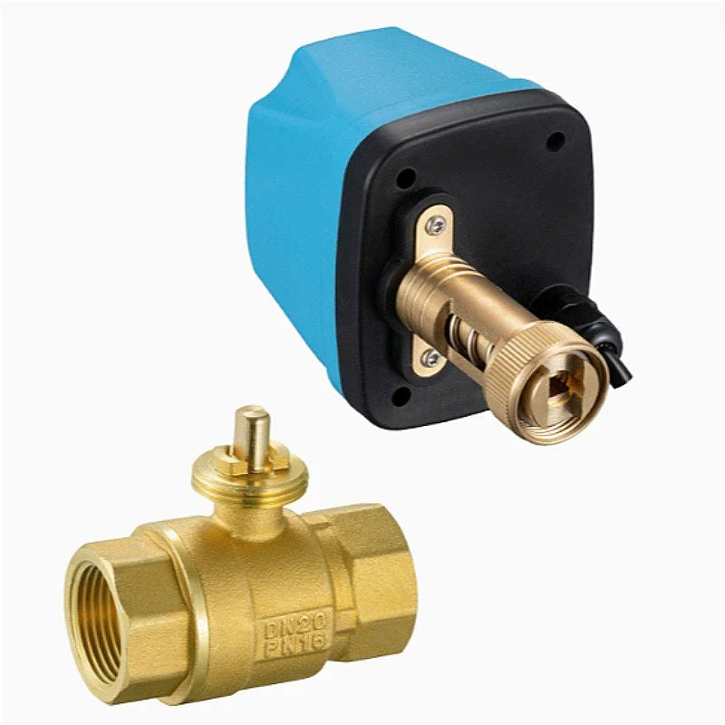 Electric Brass Ball Valve DN15–DN50 Threaded | CE Certified