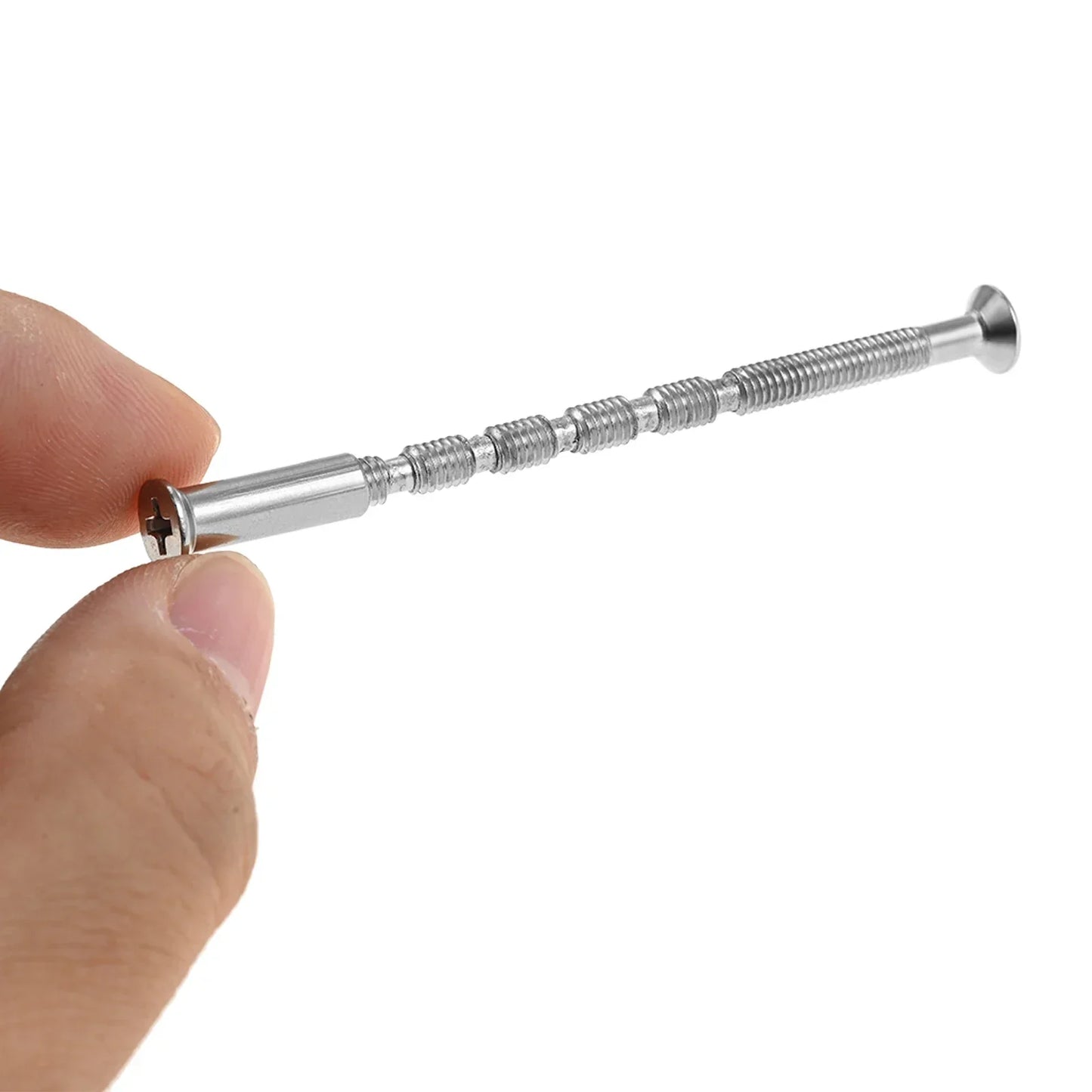 M4×60mm Cuttable Iron Screws & Cross Sleeves – 10 Sets