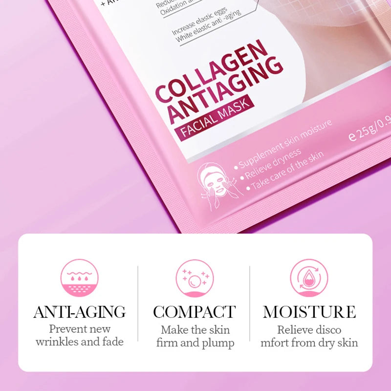 BIOAQUA 15pc Retinol Collagen Face Masks – Firming & Hydrating