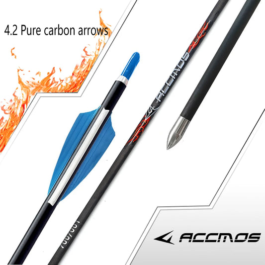 6- ID4 Straightness 0 001 Pure Carbon Arrow Sp400-1500 Recurve Peaceful Pleasures Health and Wellness sp700 6p Blue